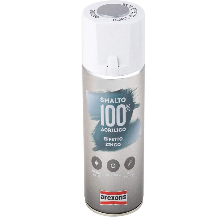 Arexons Smalto Acrilico Effetto Zinco Spray - Vernice Spray 400ml