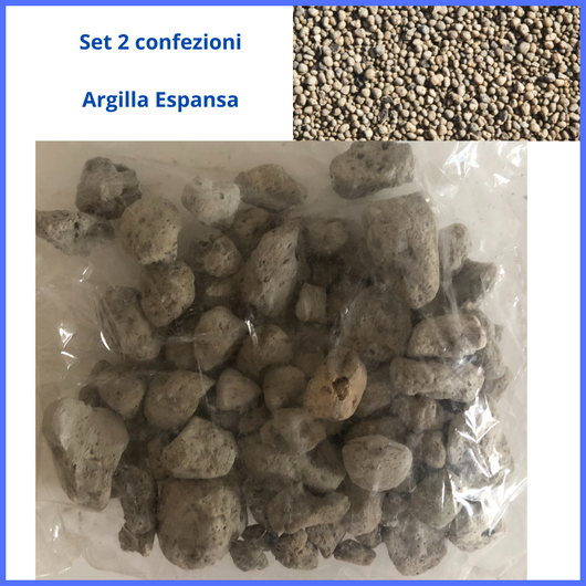 Set 2 confezioni argilla espansa per presepe piante decorazioni natalizie vintage  addobbi di natale sassi pietre creazioni creare