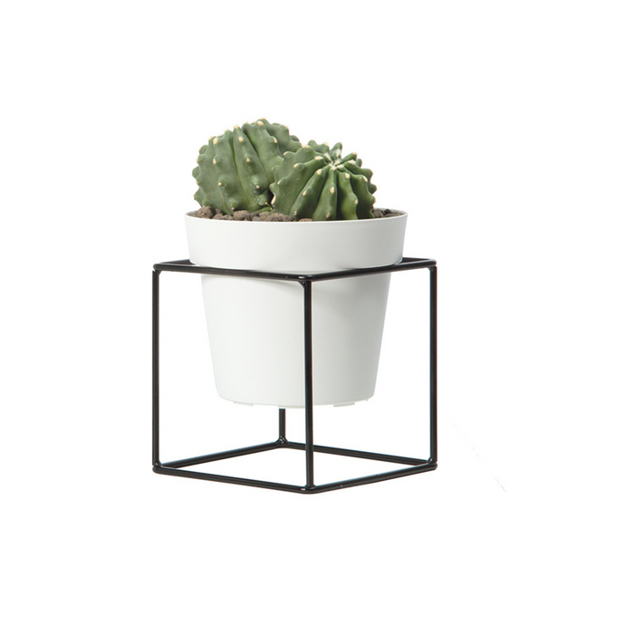 Nicoli Vaso cm 15 con supporto in metallo Arké Up Small