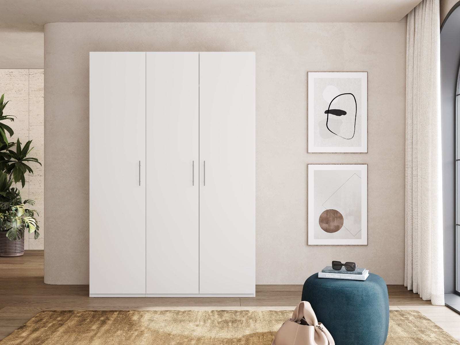 ARMADIO 3 ANTE BATT. BIANCO H202 AR3