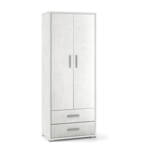 Mobile 2 Ante 2 Cassetti H182 L71 Kit Ossido Bianco cm 71x41x182h - Sarmog