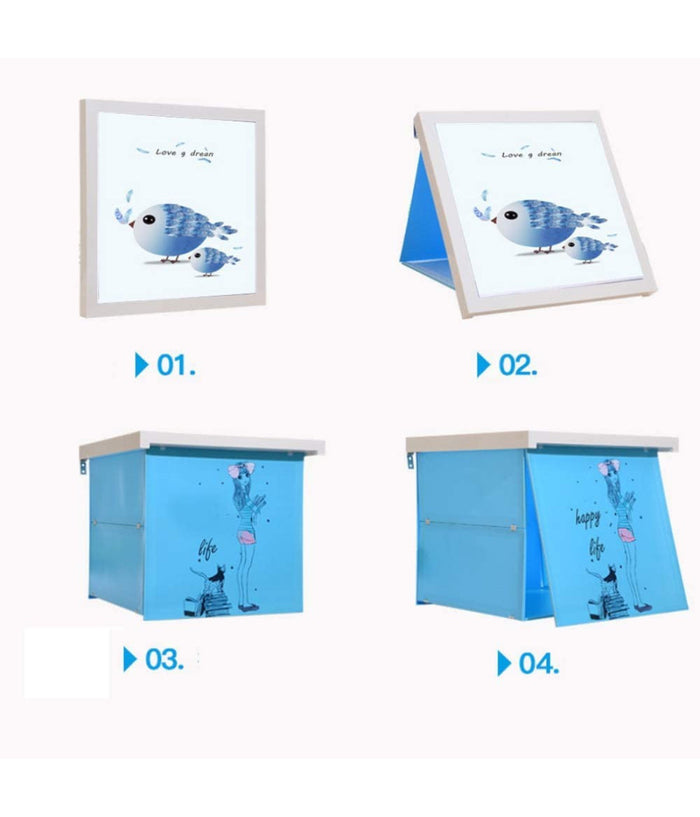 Armadietto Da Bagno Nascosto Pieghevole Impermeabile Portaoggetti Salvaspazio         