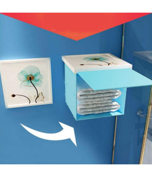 Armadietto Da Bagno Nascosto Pieghevole Impermeabile Portaoggetti Salvaspazio         