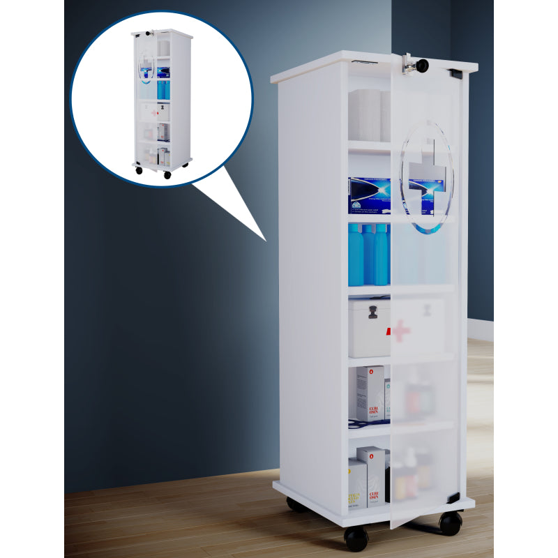 Armadietto Medicinali  MedArma dim 31x35 h 98 cm