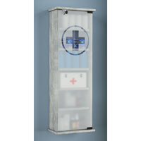 Armadietto Medicinali  PharmaCasa XXL dim 31x18 h 92 cm