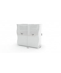 Armadietto Onda 2 ante - bianco laccato lucido