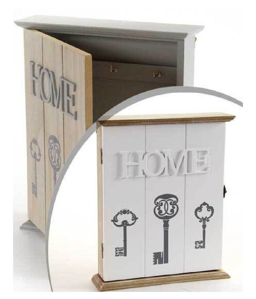 Armadietto Portachiavi Parete Appendino Home 22x6x27cm Shabby Chic Col Ass 765896         