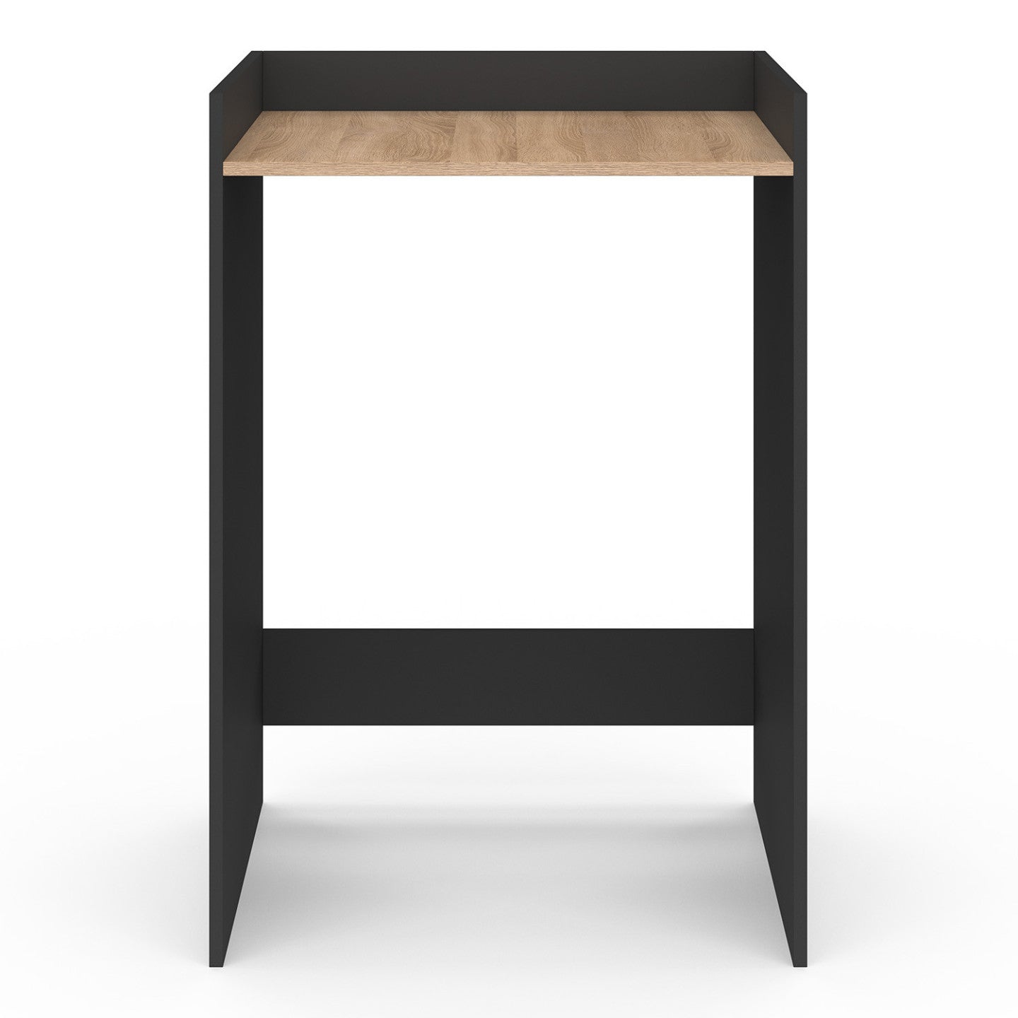 IDMarket - Armadietto WALLIS nero e faggio per lavatrice o asciugatrice