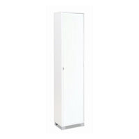 Colonna 1 Anta Kit Bianco Fiammato cm 43x29x190h - Sarmog