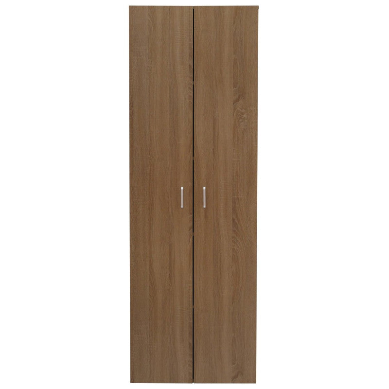 Armadio 2 Ant E 4 Ripiani 60x34x180 Colore Quercia