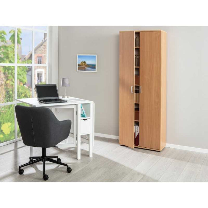 Armadio 2 ante Inter Link con ripiani laminato finitura pesco