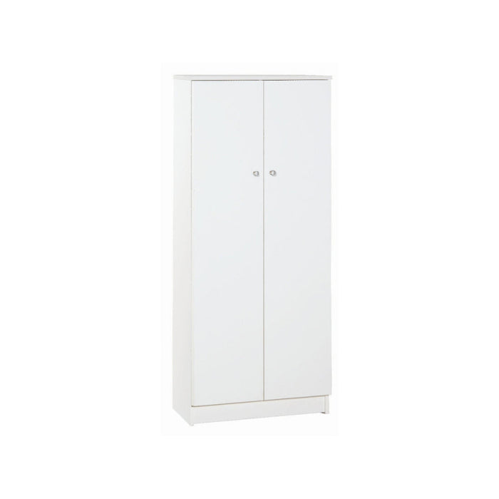 Mobile 2 Ante Kit Bianco Lisco cm 62x34x147h - Sarmog