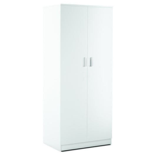 Armadio 2 Ante Kit Bianco Lisco cm 77x52x182h - Sarmog