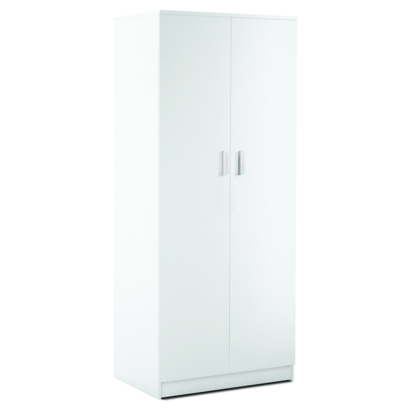 Armadio 2 Ante Kit Bianco Lisco cm 77x52x182h - Sarmog