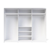 Armadio 3 ante scorrevoli rovere con specchio Zegna 255x53x205H