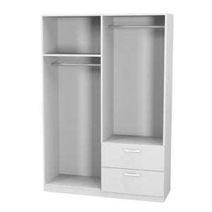 Armadio 4 ante e 2 cassetti GRD4422023 colore bianco