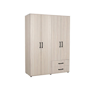 Armadio 4 ante e 2 cassetti GRD4422023 colore rovere