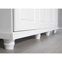 Armadio 4 ante Inter Link in pino massello vernicato bianco