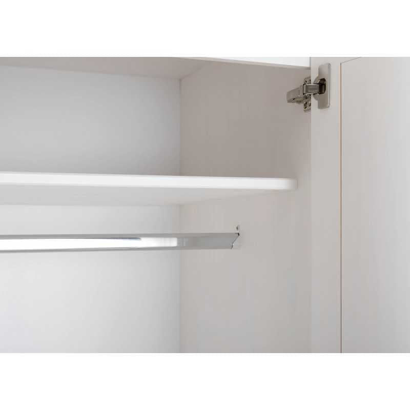 Armadio 4 ante Inter Link in pino massello vernicato bianco