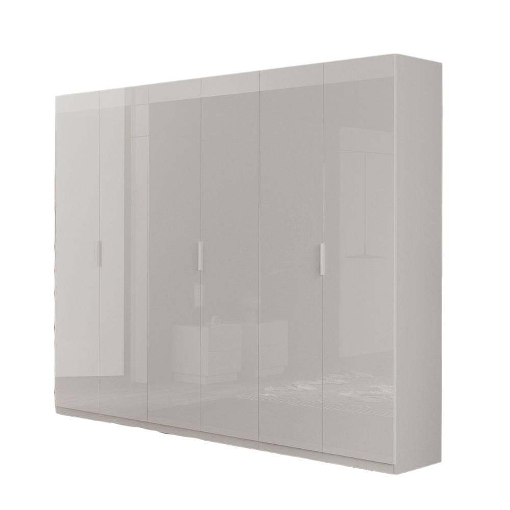 Armadio 6 ante bianco lucido Pavese 275x55x240h