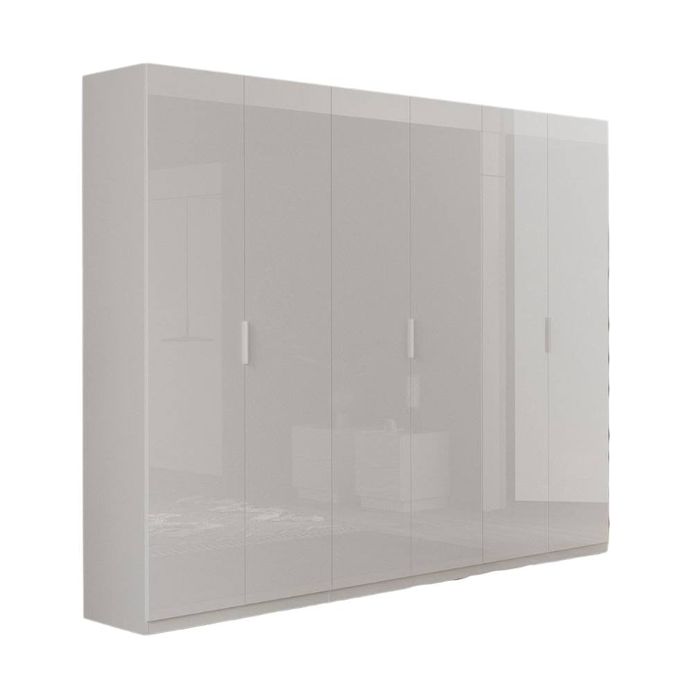 Armadio 6 ante bianco lucido Pavese 275x55x240h