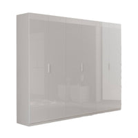 Armadio 6 ante bianco lucido Pavese 275x55x240h