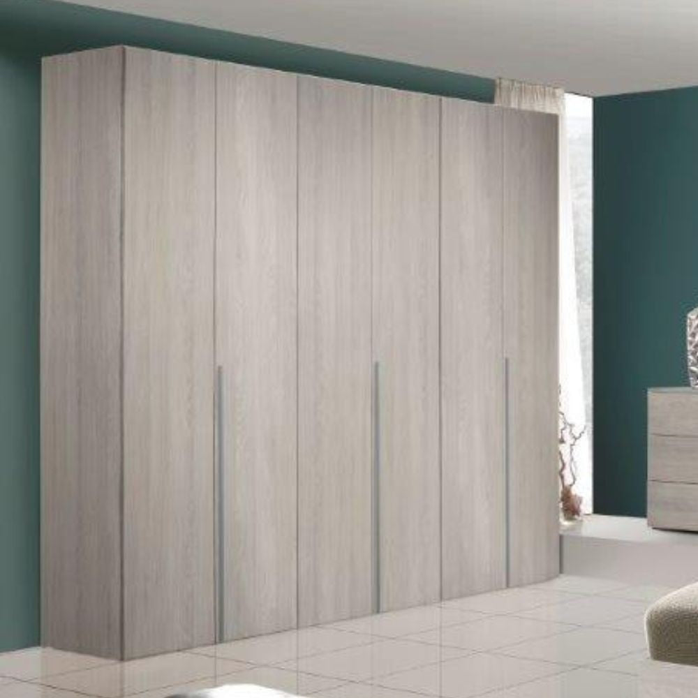 Armadio 6 ante olmo perla Urano 241x55x240H