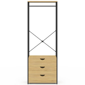 IDMarket - Armadio a 3 cassetti L.60 cm DETROIT design industriale