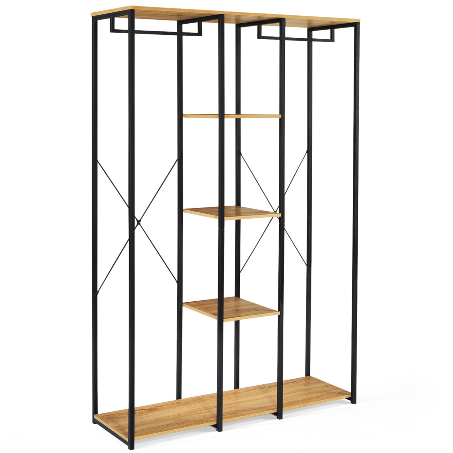 IDMarket - Armadio a tre ripiani L. 120 cm DETROIT design industriale