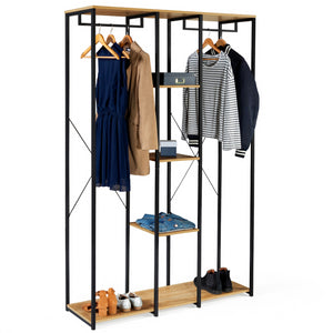 IDMarket - Armadio a tre ripiani L. 120 cm DETROIT design industriale