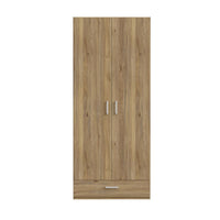 Armadio Arcadia 2 ante e 1 cassetto rovere 89x54x210.5H