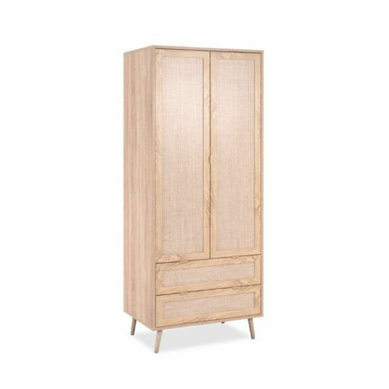 Armadio Bali 60A 2 ante e 2 cassetti effetto vimini