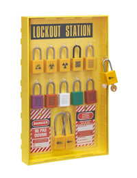 Armadio procedurale con porta trasparente, capacità 10 lucchetti, Lockout Tagout LOTO - THIRARD