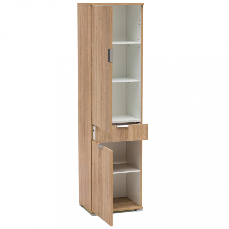 ARMADIO CON 2 ANTE E 1 CASSETTO NATURALE