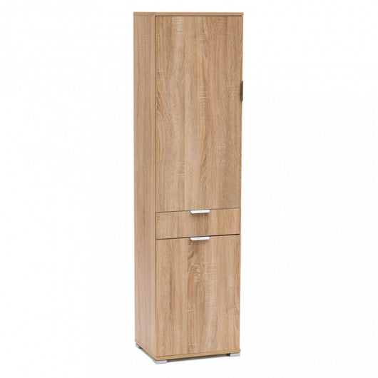 ARMADIO CON 2 ANTE E 1 CASSETTO NATURALE