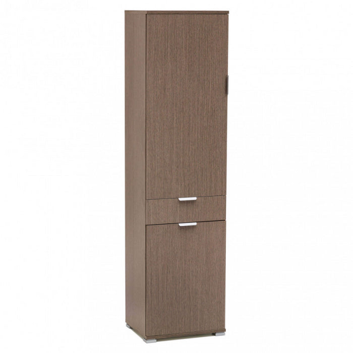 ARMADIO CON 2 ANTE E 1 CASSETTO ROVERE GRIGIO