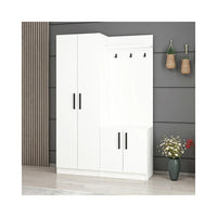 Armadio con appendiabiti Dante 120x37x180h colore bianco