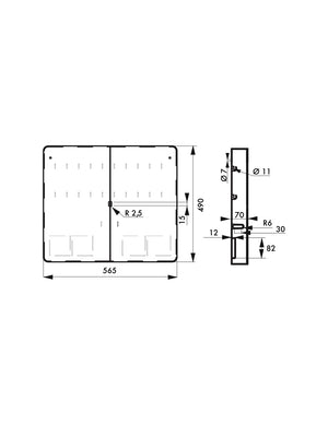Armadio procedurale con porta 20 lucchetti, lucchettabile, Lockout Tagout LOTO - THIRARD