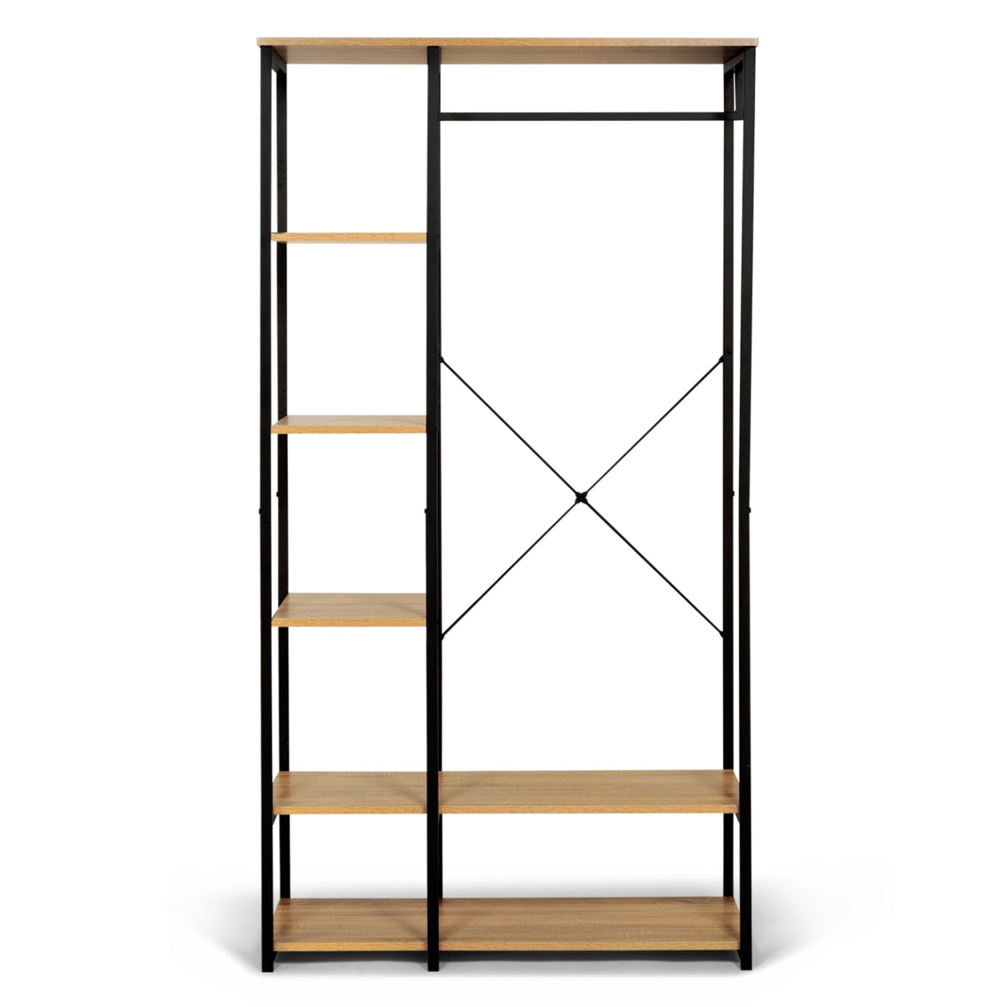 IDMarket - Armadio con ripiani L. 90 cm DETROIT industrial design