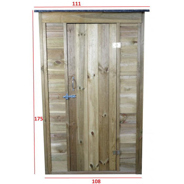 Armadio da Giardino in Legno Trattato 12 mm 111x64x186
