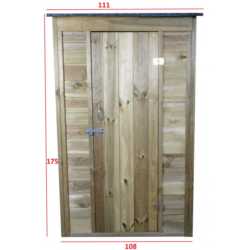 Armadio da Giardino in Legno Trattato 12 mm 111x64x186