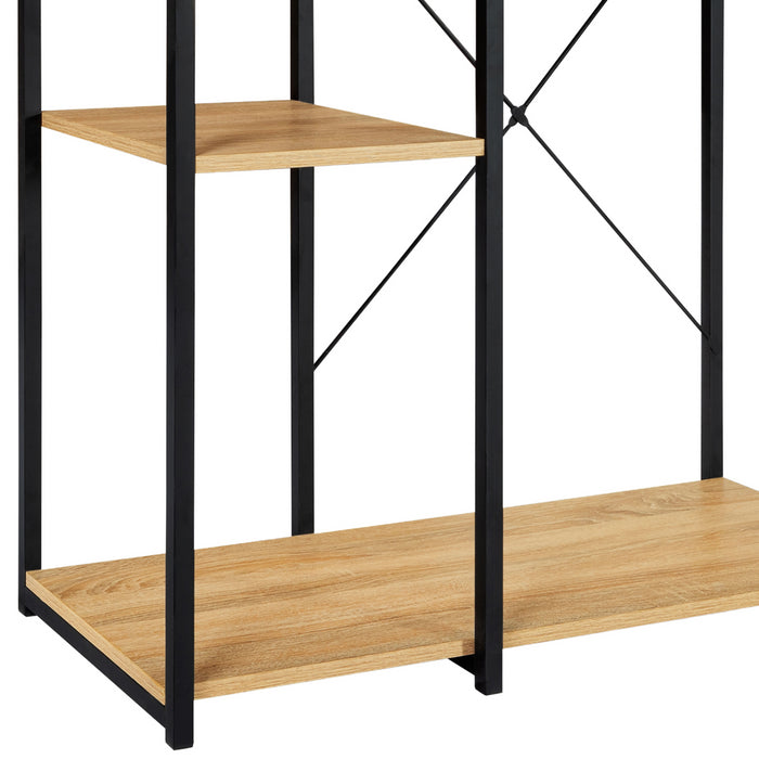 IDMarket - Armadio doppio con ripiani L. 90 cm DETROIT design industriale