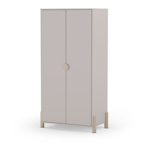 Armadio Enola 2 ante in legno beige 92,8x45x180 Eleganza e praticità per la tua casa