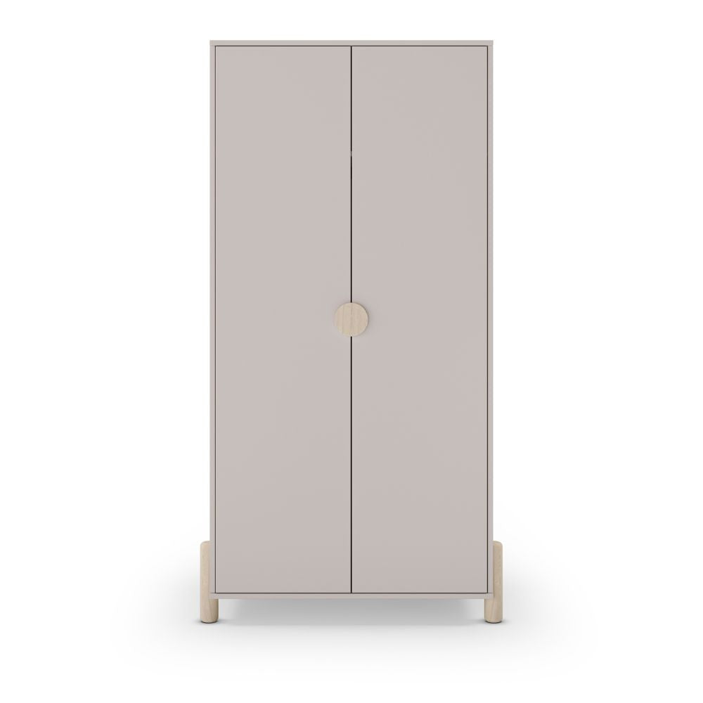 Armadio Enola 2 ante in legno beige 92,8x45x180 Eleganza e praticità per la tua casa