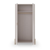 Armadio Enola 2 ante in legno beige 92,8x45x180 Eleganza e praticità per la tua casa