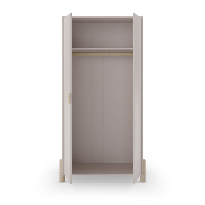 Armadio Enola 2 ante in legno beige 92,8x45x180 Eleganza e praticità per la tua casa