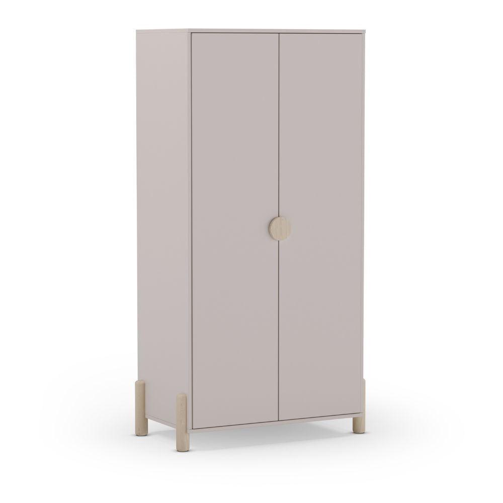 Armadio Enola 2 ante in legno beige 92,8x45x180 Eleganza e praticità per la tua casa
