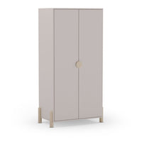 Armadio Enola 2 ante in legno beige 92,8x45x180 Eleganza e praticità per la tua casa