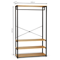 IDMarket - Armadio grande L. 100 cm DETROIT design industriale