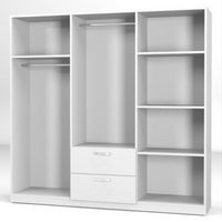 Armadio GRD4262023 rovere 6 ante e 2 cassetti